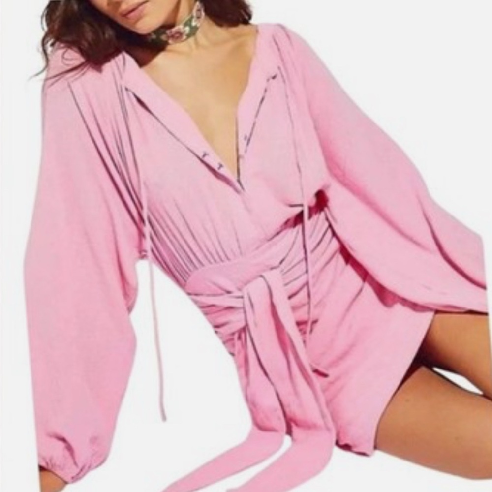 Free People Pink Mini Dress